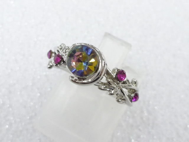 COLORED STONE FASHION RING / JP SIZE 7